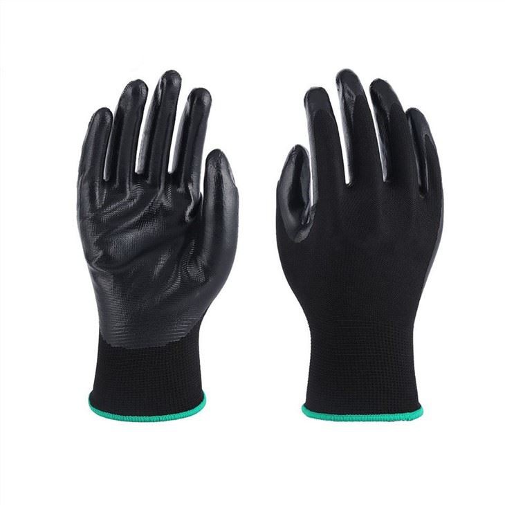 Industrial Use Safety Smooth Nitrile Coated Glove